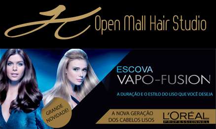 Escova vapo fusion rj - open mall hair studio - barra da tijuca - rj