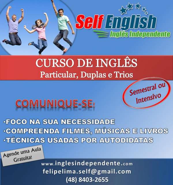 Aulas Particulares de Inglês Online - Primeira aula gratuita Centro  Florianopolis - Aulas de inglês e cursos de idiomas no Vivalocal.