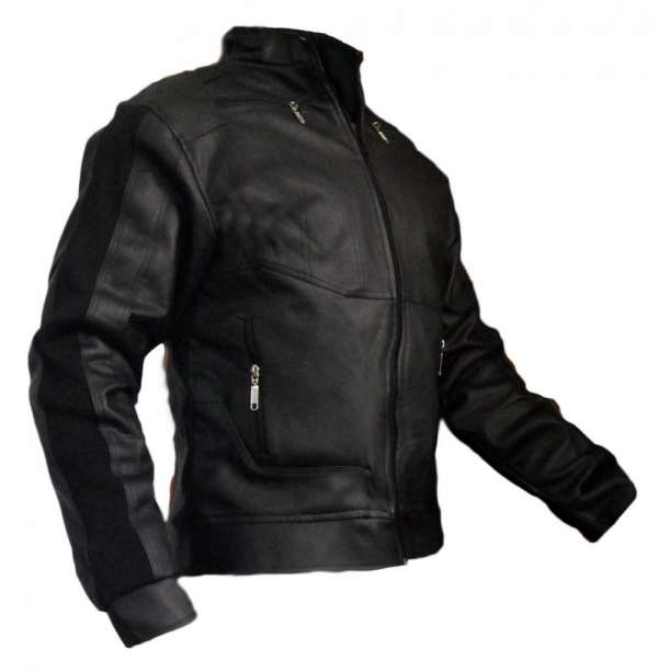 jaqueta de couro masculina polo wear